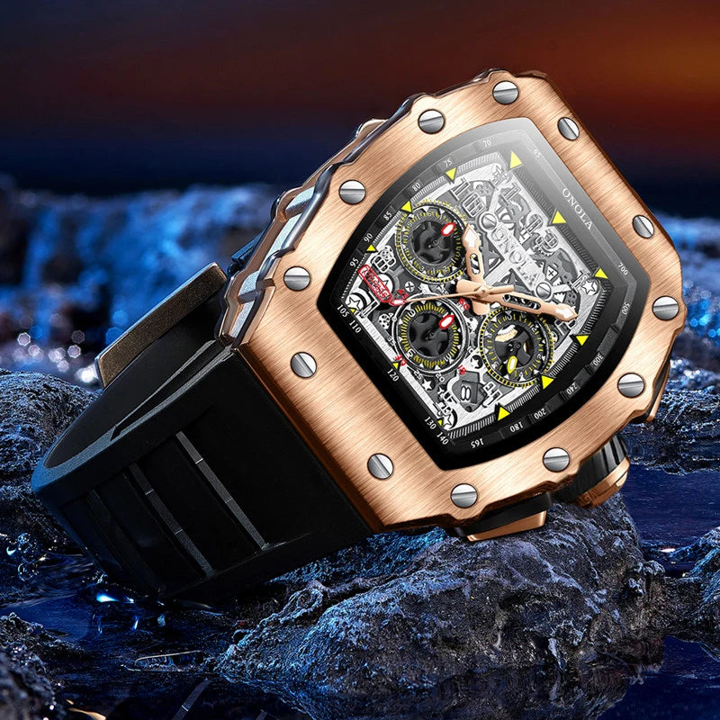 Watch for Men New Mechanical Automatic Waterproof Luxury Business Sports Casual Wristwatch Clock Mens Watches